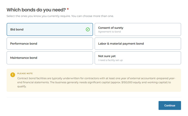 Bid Bond Application